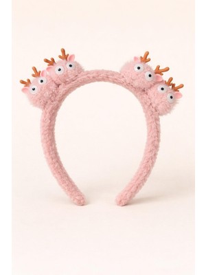 Katia & Bony Sevimli Geyik Aksesuarlı Pembe Taç