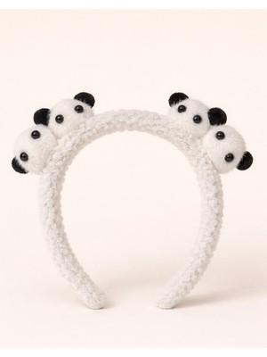 Katia & Bony Panda Aksesuarlı Beyaz Taç