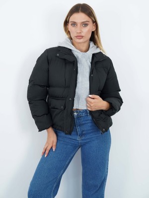 Cemo Kapüşonlu Çift Fermuarlı Puffer Mont