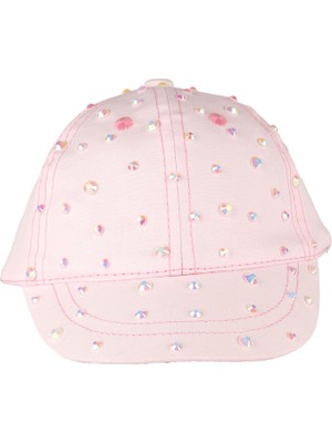 Bebegen Kız Bebek Renkli Taşlı Kasket Şapka 0-18 Ay
