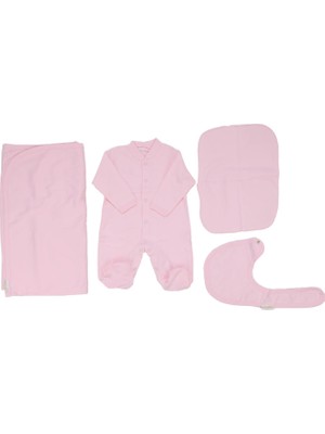 Bebegen Kız Bebek Pembe 4'lü Hastane Çıkış Seti