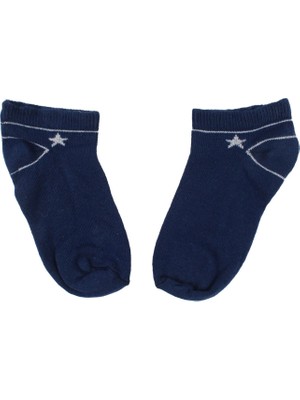 Bebegen Erkek Çocuk Beyaz Yıldızlı Patik Çorap