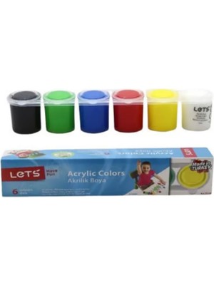 Marka Lets Akrilik Boya 6 Lı