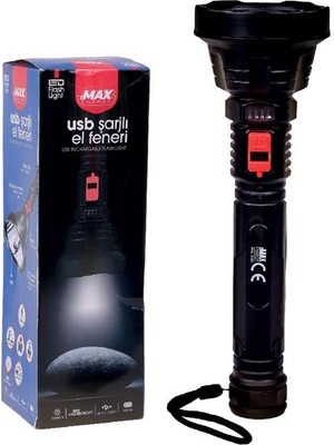 Zmax USB Şarjlı El Feneri (600MAH)