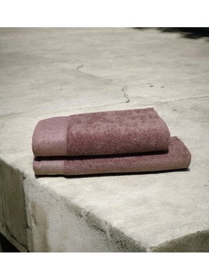 Nurpak Elmas %100 Pamuklu Banyo Havlu Takımı 50X90 ve 90X150 Havlu