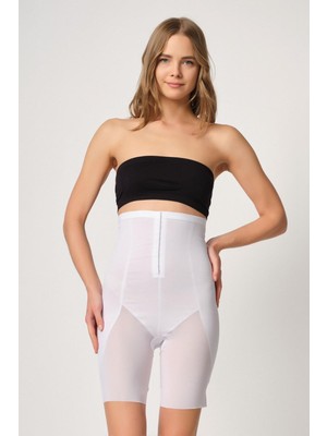 Giyim Beyaz Mı Emay 2928 Ön Agraflı Tül Paçalı Lazer Korse Beruflic