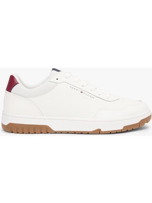 Tommy Hilfiger Th Basketbol Stili Core Lite Deri Erkek Mavi Sneaker FM0FM057130GY