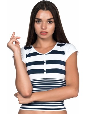 Giyim Beyaz-Laci Mı Emay 5026 Soft Seamless T Shirt Beruflic