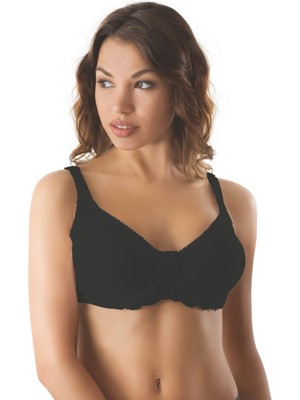 Giyim Siyah Mı Emay 164 B Balenli Dantelli Sütyen Beruflic
