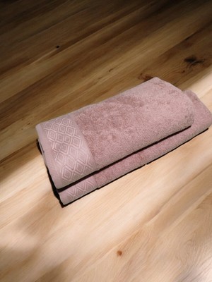 Nurpak Elmas %100 Pamuklu Banyo Havlu Takımı 50X90 ve 90X150 Havlu