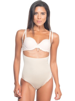 Giyim Ten Mı Emay 2073 Göğüsü Açık Desenli Body Korse Beruflic