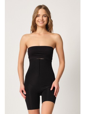 Giyim Siyah Mı Emay 2832 Yüksek Bel Balen Destekli Agraflı Lazer Korse Beruflic