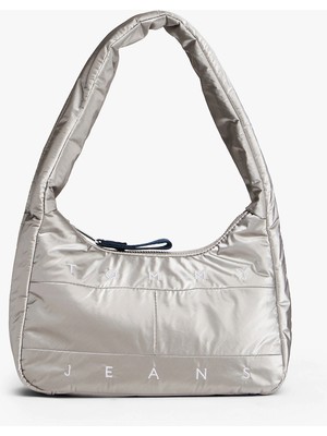 Tommy Hilfiger Tjw Arşiv Gümüş Rengi Omuz Kadın Gri Omuz Çantası AW0AW180660IP