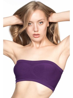 Giyim Mor Mı Emay 4002 Soft Straplez Büstiyer Beruflic