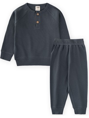 Cigit Reglan Kol Patlı Erkek Basıc Takım 1-5 Yaş Antrasit