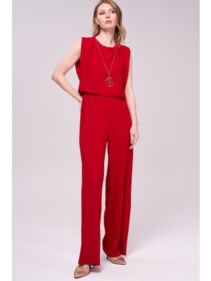 Journey Kolsuz-Arkası Bağcıklı, Kolyeli Krep Tulum