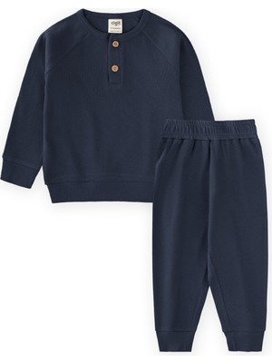 Cigit Reglan Kol Patlı Erkek Basıc Takım 1-5 Yaş Lacivert