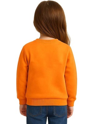 Sedirli Unisex Labubu Baskılı Çocuk Swaetshirt 3 Iplik Şardonlu