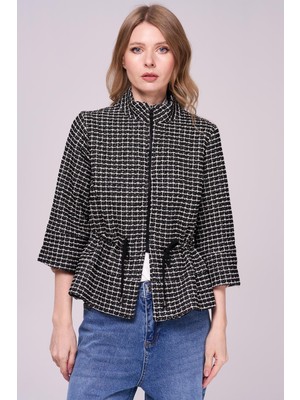 Journey Önden Fermuarlı-Belden Bağcıklı Ceket