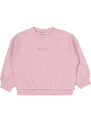 Civil Baby Yazı Nakışlı Fiyonklu 6-18 Ay Takım - Pembe 18-24 Ay