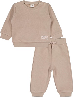 Civil Baby Cvl Nakışlı 6-18 Ay Takım - Bej 12-18 Ay