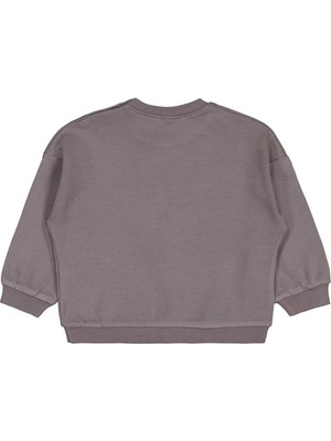 Civil Baby Hayvanlar Baskılı 6-18 Ay Sweatshirt - Gri 6-9 Ay