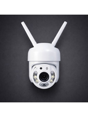 Alkese 3mp Tek Onvif Destekliptz Wıfı Kamera Yapay Zekalı Dış Cephe Kablosuz Güvenlik Kamerası