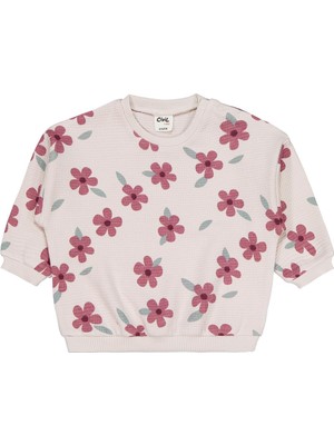 Civil Baby Kış Çiçeği Baskılı 6-18 Ay Takım - Bej 6-9 Ay