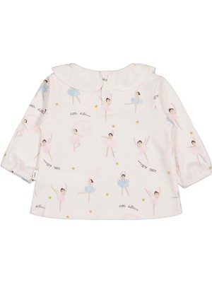 Civil Baby Yakalı Balerin Empirme 6-18 Ay Sweatshirt - Ekru 9-12 Ay