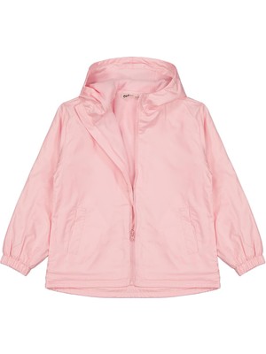 Civil Girls Polarlı Düz 10-13 Yaş Yağmurluk - Pembe 11-12 Yaş