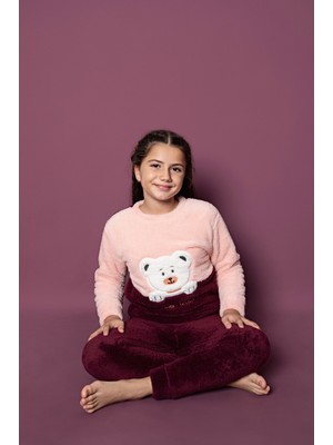 Asel Çocuk Peluş Pijama Takımı