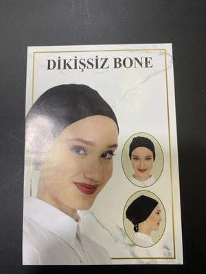 Dikişsiz Bone Beyaz-Üçgül