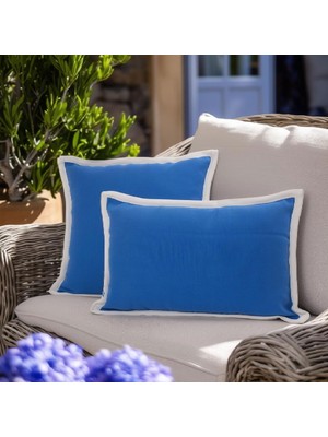 Matmel Soft Blatt Kırlent - Mavi - 50X50 cm