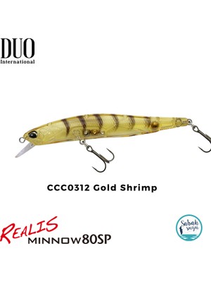 Duo Realis Minnow 80SP CCC0312 Gold Shrimp