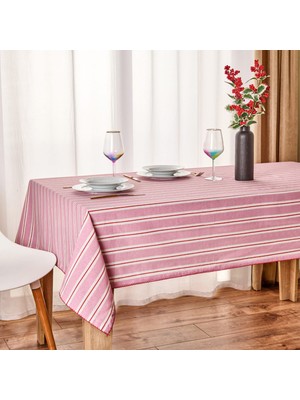 Matmel Soft Linie Masa Örtüsü - Pembe - 140X200 cm