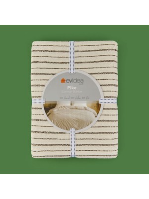 Matmel Soft Brisa Çift Kişilik Pike - Ekru / Siyah- 220X240 cm