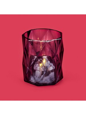 Kpm Şeffaf Pilli Mum - Şeffaf - 5,5 cm