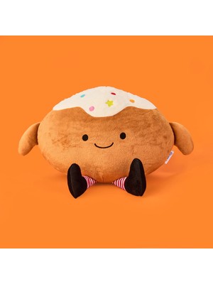 Matmel Soft Raticate Figürlü Yastık - Kahverengi - 32X28 cm