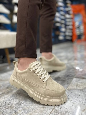 KB-702 Kuback Bej Süet Günlük Erkek Ayakkabı