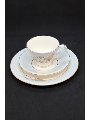 Paragon Vintage Fıggo Flınt Kahve/çay Fincanı ve Tabağı 3 Parça 150 ml