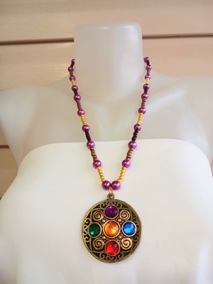 El Yapımı Otantik Bohem Kolye