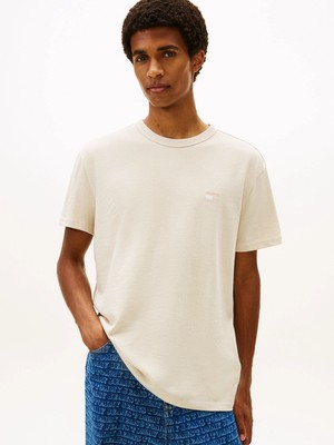 Tommy Hilfiger Tjm Normal Kesim Armalı Erkek Beyaz T-Shirt DM0DM22667YBH