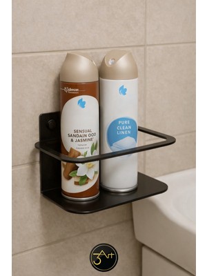 3art Metal Dekorasyon Banyo Rafı – Şampuan & Sprey Rafı - Paslanmaz, Minimal Tasarım