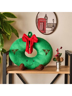 Matmel Soft Sevimli Donut Figürlü Yastık - Yeşil - 34X32 cm