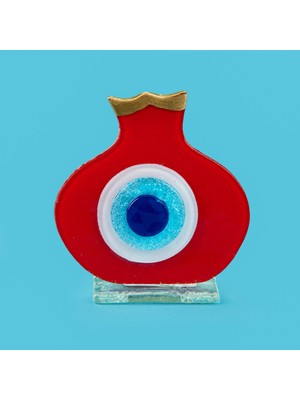 Matmel Deco Nar Cam Dekor - Mavi - 8 cm