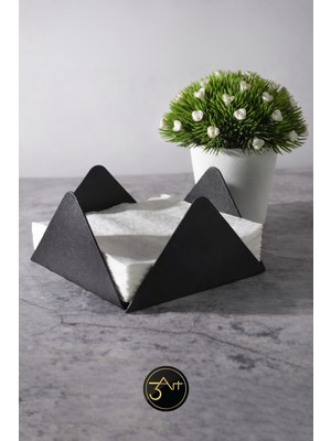 3art Metal Dekorasyon Peçetelik – Modern Masa Üstü Peçete Tutucu - Şık ve Dayanıklı Tasarım