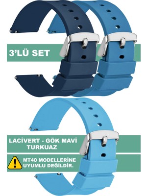 Trendburada Tcl Mt42 Mt42x Mt43 Mt46-Slazenger Akıllı Çocuk Saatleriyle Uyumlu Silikon Saat Kordonu Kayışı