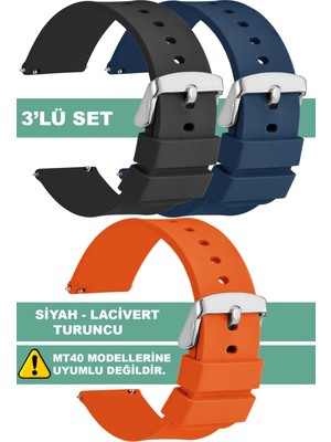 Trendburada Tcl Mt42 Mt42x Mt43 Mt46-Slazenger Akıllı Çocuk Saatleriyle Uyumlu Silikon Saat Kordonu Kayışı