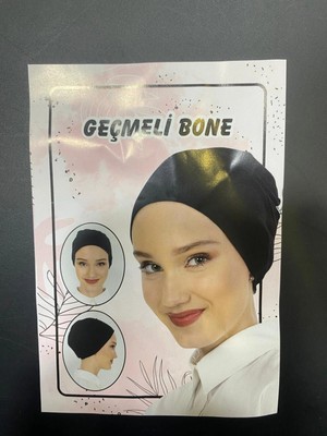 Geçmeli Bone Krem-Üçgül