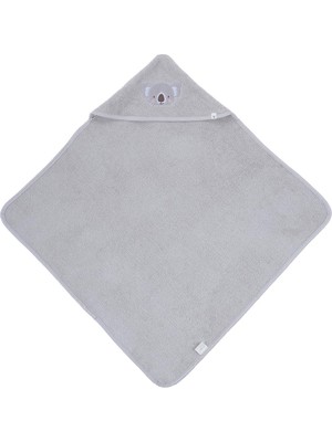 İrya Tiny Koala Organik Pamuk Nakışlı Bebek Kundak Gri